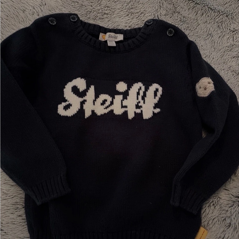 Vintage Steiff  9-12 months Sweater - 100% cotton polo